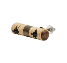 Brown and Black Rattan T Bar Dresser Knobs