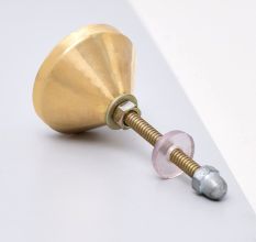 Black and White Mother of Pearl Round Cabinet Knobs