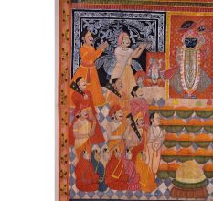 Pichwai Painting  Of Arti Of  Shreenathji