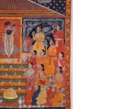 Pichwai Painting  Of Arti Of  Shreenathji