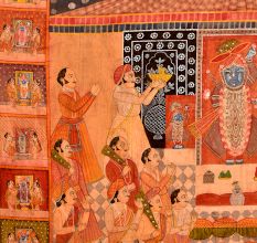 Pichwai Painting Of Sreenathji Annakut Festival