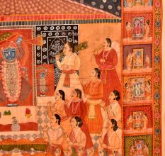 Pichwai Painting Of Sreenathji Annakut Festival