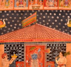 Pichwai Painting Of Sreenathji Annakut Festival