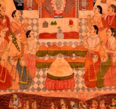 Pichwai Painting Of Sreenathji Annakut Festival