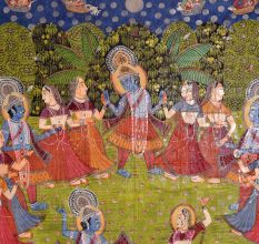 Maha Raas Lord Krishna Pichwai Panting