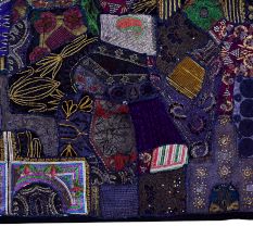 Cotton Vintage Patchwork Tapestry Embroidered Wall Hanging