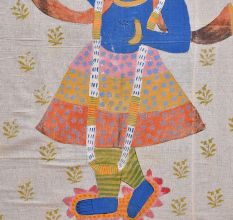 Shrinathji Krishna Pichwai Painting On Cloth