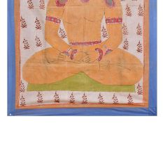 Cloth Painting Of Jainism's Main deity In Meditation