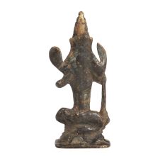 Vintage Brass Statue of Lord Vishnu for Pooja