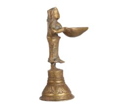 Vintage Deeplakshmi Statue with Bell for DÃ©cor