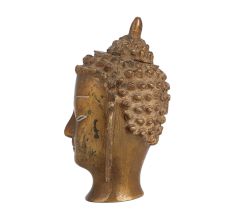 Small Brass Lord Buddha Head Statue