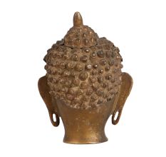 Small Brass Lord Buddha Head Statue