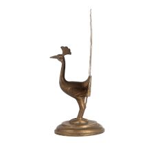Brass Dancing Peacock Statue for Decoration