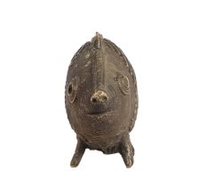 Small Brass Fish Statue in Jali Work