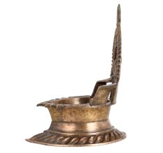 Indian Brass Gajalakshmi Oil Lamp for Pooja