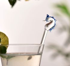 Reusable 6 Pieces Animal Stirrer Glass Swizzle Sticks for Cocktail Party