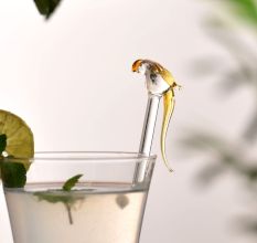 Reusable 6 Pieces Animal Stirrer Glass Swizzle Sticks for Cocktail Party