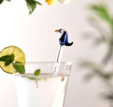 Reusable 6 Pieces Animal Stirrer Glass Swizzle Sticks for Cocktail Party