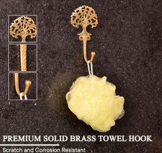 Golden Brass Tree Key Wall Hooks