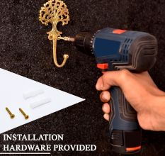 Golden Brass Tree Key Wall Hooks