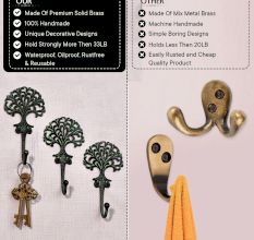 Antique Green Brass Tree Hooks for Hanging