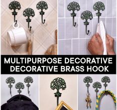 Antique Green Brass Tree Hooks for Hanging