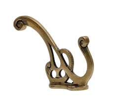 Golden Brass Nostalgic Wall Hooks for Hanging