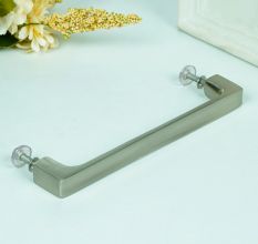 Silver Brass Bar Cabinet Door Pull Handle