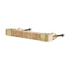 Brown Wooden Rattan Door Handles