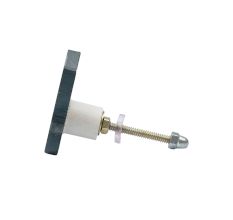 Grey and White Wooden Rabbit for Kids Dresser Knob