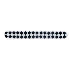 Black and White Checkerboard Resin and Wood Door Handle - 8.5 Inch