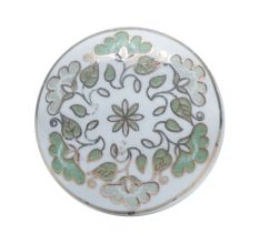 Sage Green Golden Floral Cabinet Knobs for Drawer