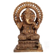 Brass Hindu God Lord Ganesha Statue