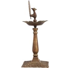Beautiful Used Oil Lamp Made of Brass