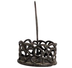 Elegant Black Brass Basket for Decor
