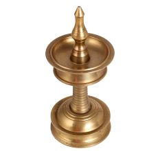 Small Shiny Golden Oil Lamp for Decor