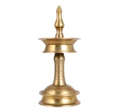 Small Shiny Golden Oil Lamp for Decor