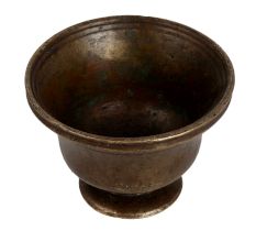 Small Brass Bowl in Dark Brown Finish