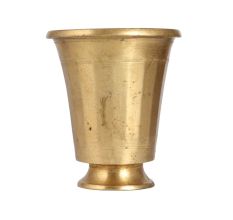 Sturdy Brass Panchpatra in South Indian Art