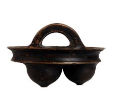 Elegant Black Cooking Pot from South India