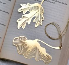 Brass Shiny Golden Bookmark for Readers and Book Lovers - Pack of 2