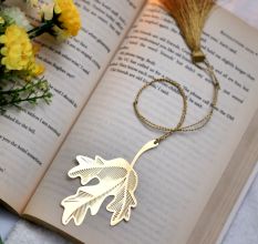 Brass Shiny Golden Bookmark for Readers and Book Lovers - Pack of 2