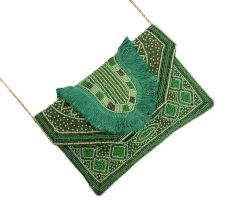 Green Crossbody Beaded Cotton Handbags For Women