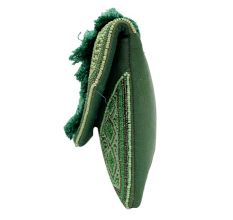 Green Crossbody Beaded Cotton Handbags For Women