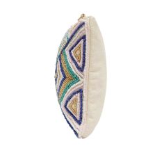 Multicolor Handcrafted Beaded Cotton Sling  Type Of Bag For Women 