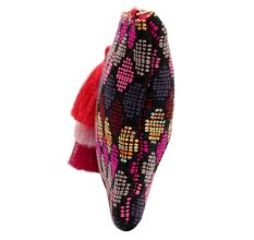 Multicolored Cotton Cross Body Mini Bags For Women