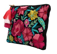 Floral Garden Cotton Beaded Type Of Bag For Women
