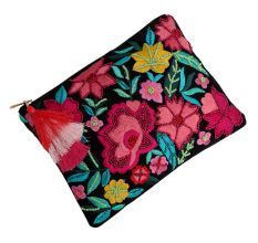 Floral Garden Cotton Beaded Type Of Bag For Women
