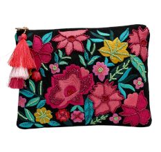 Floral Garden Cotton Beaded Type Of Bag For Women