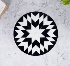Black and White Cake Stand for Pastry, Fruit or Cakes
